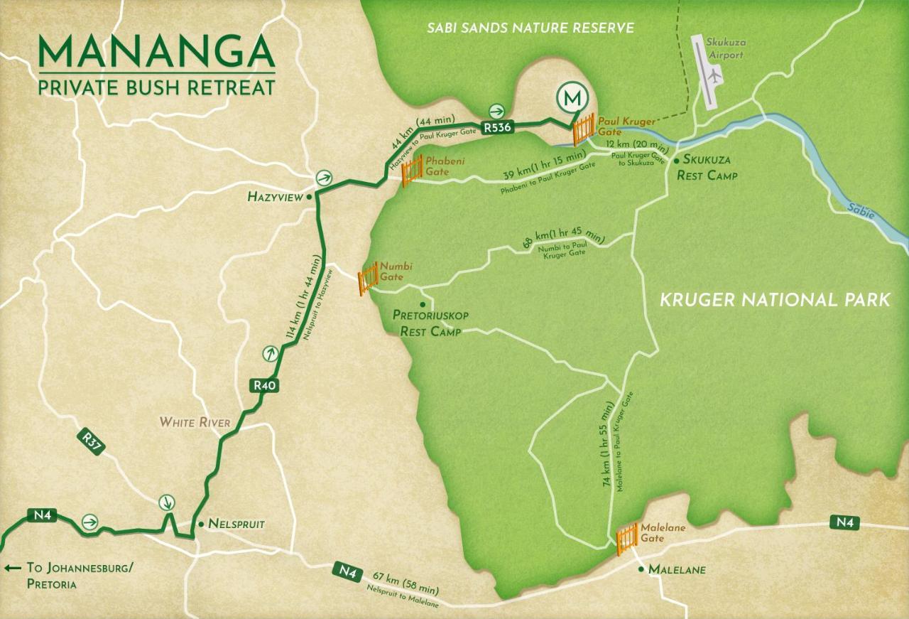 Hôtel Mananga Bush Camp à Skukuza Extérieur photo